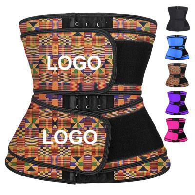 China Antibacterial Custom Logo Control Compression Latex Waist Trainer Shaper For Women High Tummy Wrap Slimming for sale