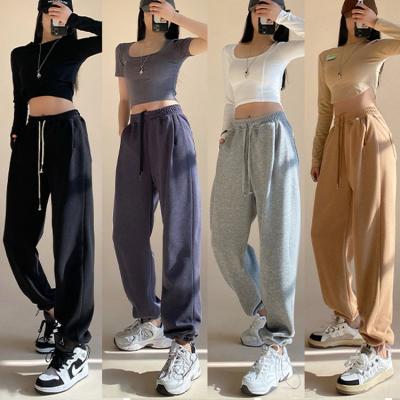 China 2022 New Anti-pilling Sports Pants Women's Fashionable Loose Casual Beam Pants Streetwear Women's Khaki Wear Two Leg Pants Wide Leg Pants for sale