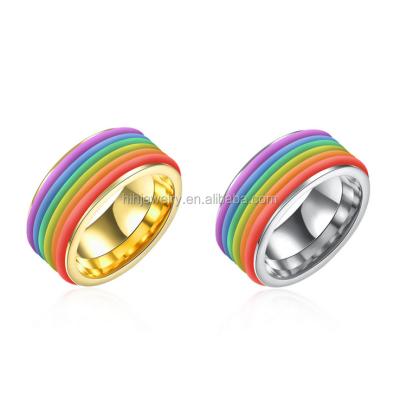 China Gay Rings Fashion Jewelry Wholesale Gay Rings Gay Couples Ring Silicone Rubber Engagement Ring for sale