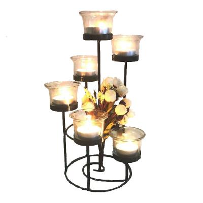 China Taipei Creative European Style Candle Iron Home Decoration Furniture Candlelight Romantic Dinner for sale