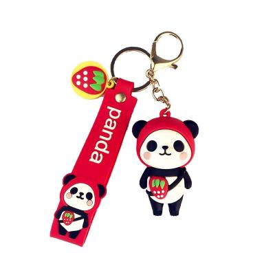 China Hot Sale Key Chain Pendant Creative Cute Panda Doll Key Pendant Home Lighting Football Bear Schoolbag Pendant Gift for sale