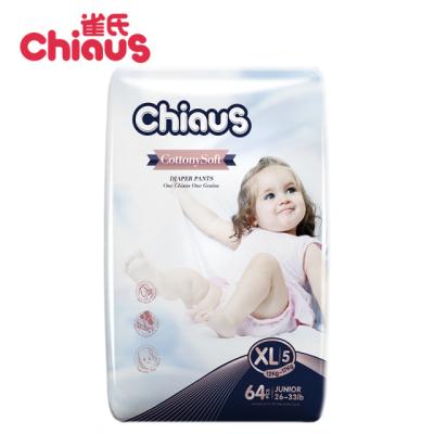 China Chiaus 2020 Printed Cole Thin Soft Cottony Pull Up Disposable Baby Diaper Pants for sale