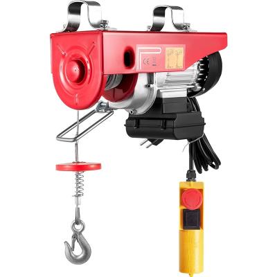 China pa1000 500kg/1000kg 110v 220v 230v mini goods wire rope lifting wireless remote control micro electric hoist for sale