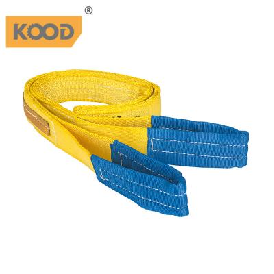 China Lift / Package Direct Selling Popular 100% Polyester Fiber Flat Lifting Sling Sling for sale