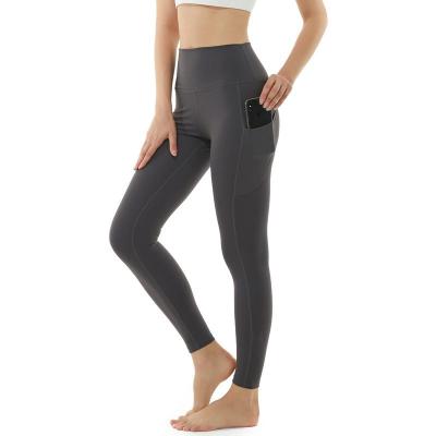 China Ladies Breathable High Waist Custom Pocket Breathable Sports Sweat Absorption Lightweight Yoga Leggings for sale