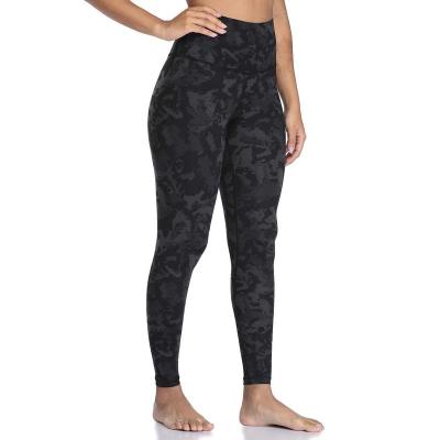 China Breathable High Waist Printed Comfortable Skin Friendly Breathable Quick Drying Nylon Yoga Leggings for sale