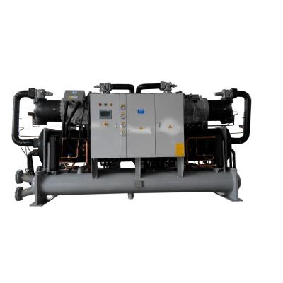 China 25Ton to 220Ton Water Cooled Screw Chiller with Temperature Control -35℃ to 35℃ for sale