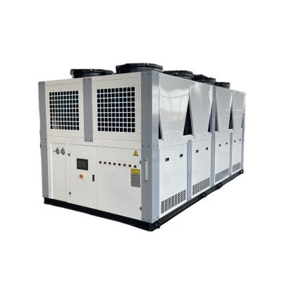 China Air Cooled Water Chiller Unit 150kw Cooling Screw Chiller For PET PVC Line Extruder Machine for sale