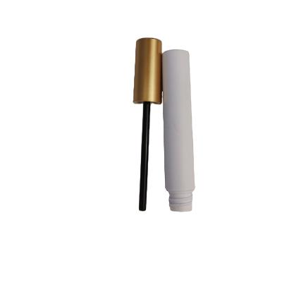 China New Arrival Customer Cosmetic Logo Rose Gold White Wand PP Plastic 5ml Make Up Eye Liner Container for sale