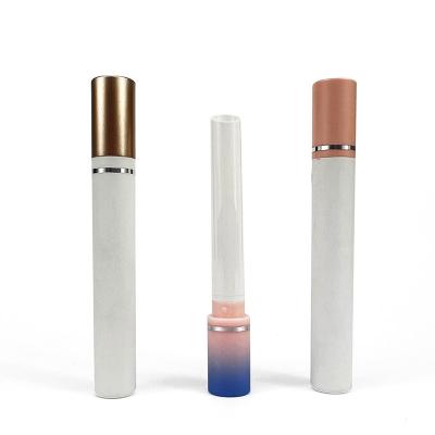 China Cosmetic Cosmetic Packaging Empty Cigarette Tube White Rose Slim Gold Mini Smoke Lipstick Tube for sale