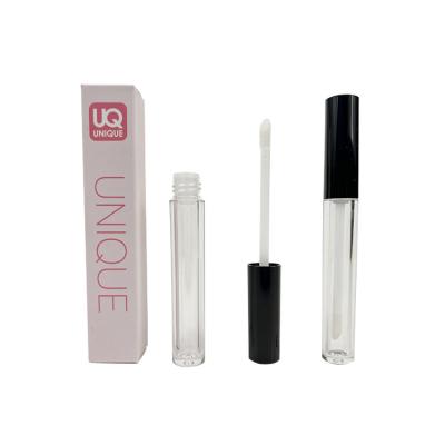 China Round Shape Private Label Tubes Lip Gloss Cosmetic Containers Tube With Custom Packaging for sale