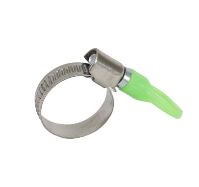 China Steel High Durability Butterfly All Steel Hose Clamp With Handle Plastic With Low Price for sale