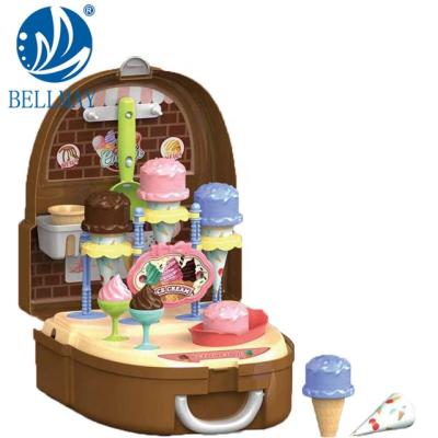 China Bemay Plastic Toy Pretend Funny Play Game Ice Cream Toys Set For Kids for sale