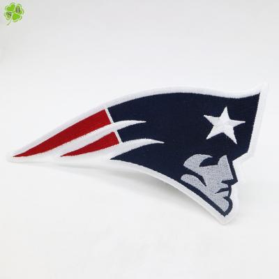 China Left&Right New England Patriots Football Handmade Patch Logo Embroidery Iron , Sew On for sale