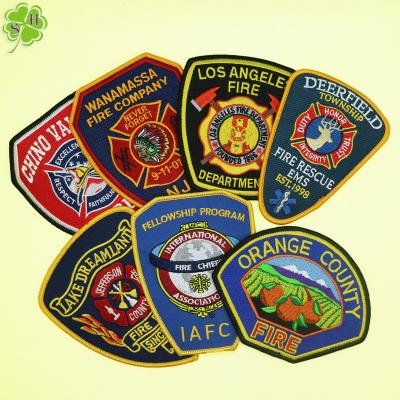 China Durable Cheap Military Police Badge Custom Made High Quality Iron On Embroidery Patches for sale