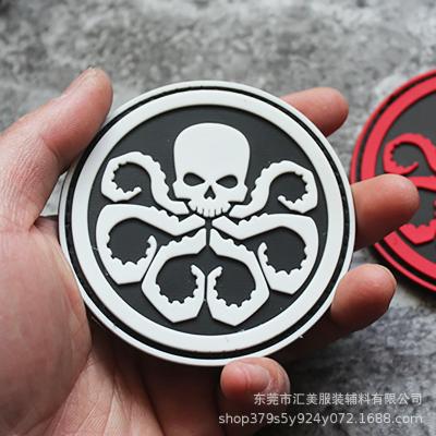 China 3D Wholesale 3D Brand Designer Custom Logo PVC Patches For Clothing for sale