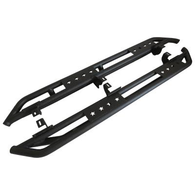 China Off Road Hot Selling Off Road Side Bar Cowboy JK 4DR Black Textured Heavy Steel Tubular 2007-2018 for sale