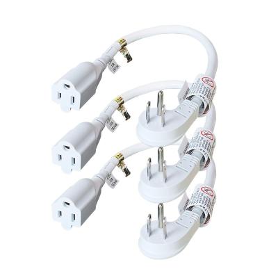 China Hot Sale1875W Home Appliance 1Ft Socket 15A Flat Extension Cord For Kitchen Home Appliance Desktop for sale