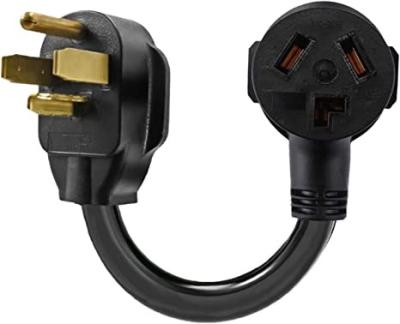 China Male Home Appliance 3 Prong Plug To Female 4 Prong Container Welder Dryer Adapter Cord for sale