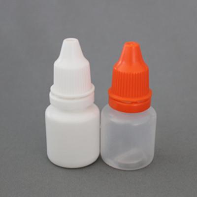 China Hot sell LDPE 10ml white fat plastic dropper bottle with red cap for eye for sale