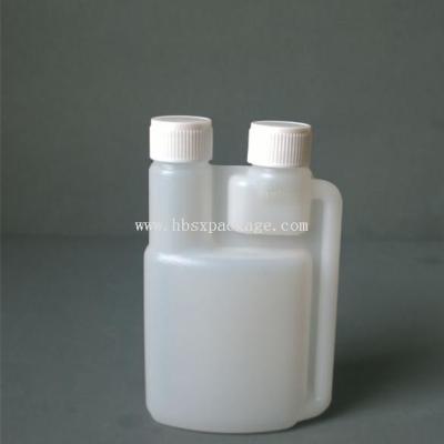 China 100ml / 500ml / 1liter Twin double Neck Measuring Plastic Dosing Bottle for sale