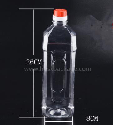 China PET 1000ml empty mineral water bottles with screw caps for drinking supply samples for sale