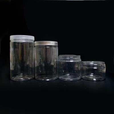 China PET plastic storage Jar manufacturer for wide mouth food Jar, gift Jar, cookie jar for sale