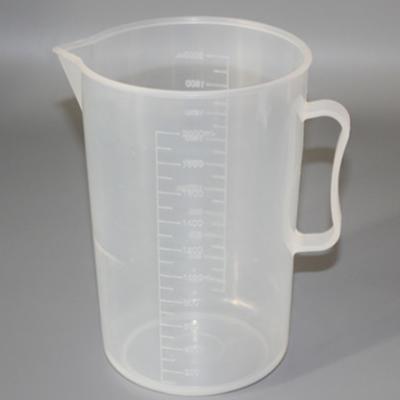 China big volume100ml/150ml/250ml300m/1000ml plastic mesuring baker with handleand handle for sale