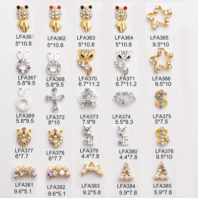 China Luxurious Shiny Rhinestone Alloy Nail For Nail Art Decoration for sale