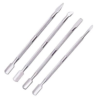 China Double Pointed Finger Cuticle Pusher Callus Remover For Nail Tools for sale