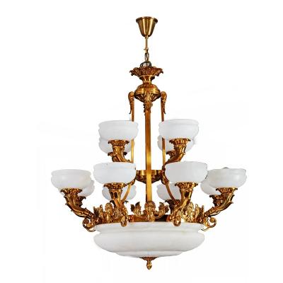 China Mid Century Brass Mable Minimalist Lighting Luxury American Style Crystal Chandelier Lamp for sale