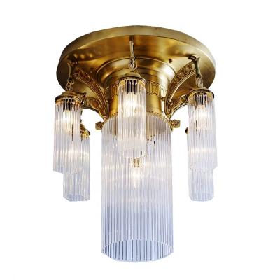 China Surface Mounted Luxury Style Glass Marble Brass Manufacturer Led Ceiling Light Modern Design Hotel Home Ceiling Light Fixture for sale