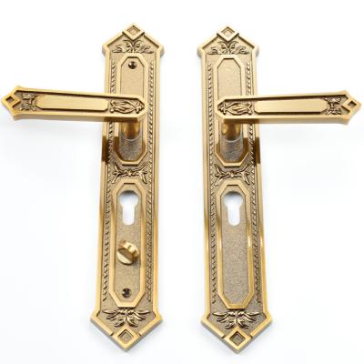 China Apartment Privacy Feature Toilet And Zinc Alloy Plate Bathroom Zinc Door Handles Lever for sale