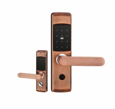 China Smart Smart Door Lock Security Fingerprint Password Card Key Electronic Door Lock Big For Home for sale