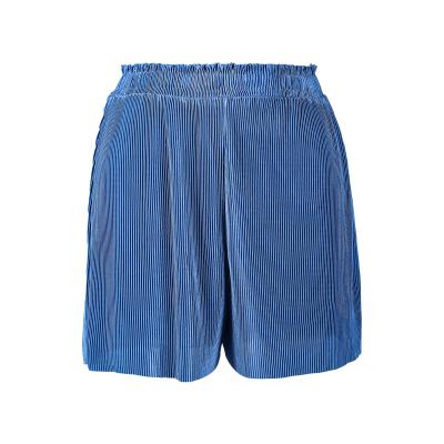 China Anti-wrinkle new arrivals summer booty shorts high waist elastic stylish pleated short pants for lady for sale