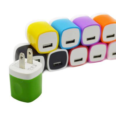 China Mobile Phone Hot Selling USA Assorted Colors Smart Phone Charger USB Wall Power Adapter for sale