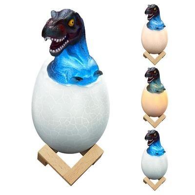 China 3D Printing Animal Night Light , Led PVC Dinosaur 3/16 Colors Remote Control for sale