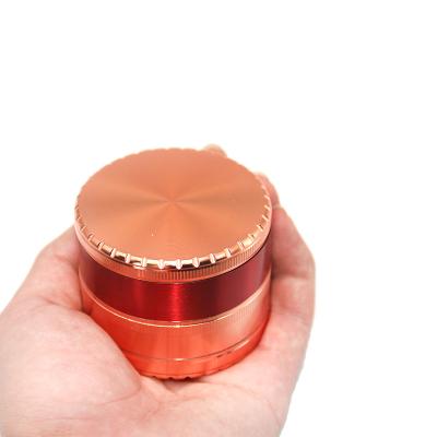 China New Unique Design Grass Grinder 5 Layers 63mm Zinc Alloy Gold Zinc Alloy Cross Pattern Color-Locking Speed ​​Vertical Grinder for sale