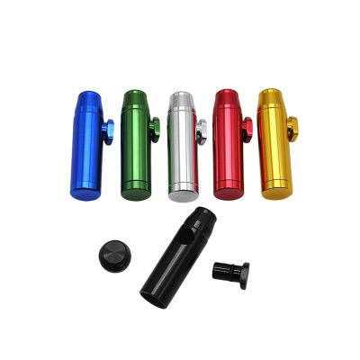 China New Customized Hot Selling Contemporary Mini Set Convenient Export Logo Printing Bullet Snuff Aluminum Pipe for sale