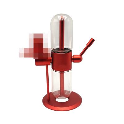 China Wholesale Custom Logo Cincinnati Reds 360 Rotating Glass Gravity Hookah Shisha Set for sale