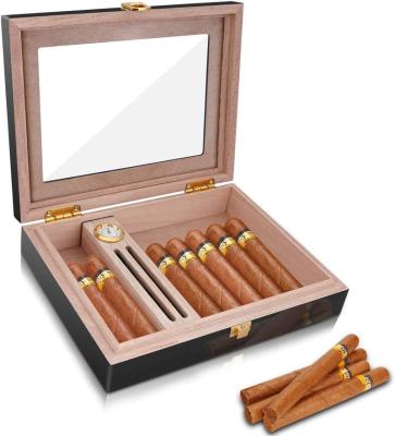 China Cigar Storage Gift Packing Cigar Humidor Box Case Solid Wood Wooden Cigar for sale