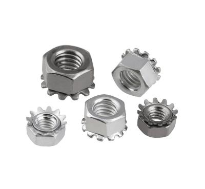 China Stainless Steel 304 Stainless Steel Knut with Toothed Nut, Carbon Steel Knut, Multi Screw Toothed Nut, K-nutM3M4M6M8M10 for sale