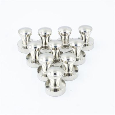 China Metal-Wrapped Push Pins D16*20mm Neodymium Stamp Neodymium Stamp Fridge Sticker Office and Household Glueless Magnetic Strong Power Industrial Whiteboard Magnet for sale