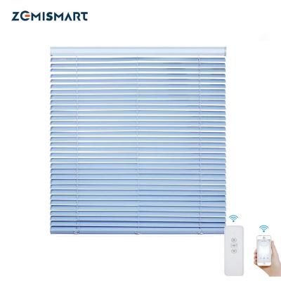 China Zemismart WiFi Venetian Curtain Electric Motor Built in Battery with Aluminum Shades Shade Custom Curtain Alexa Google Home Timer Control for sale