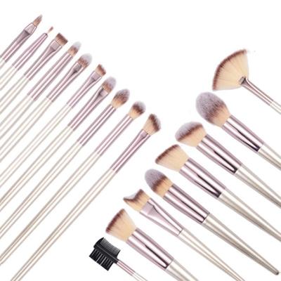 China Angular blush hot sale logo cruelty private hot sale women cosmetics makeup foundation brush set brush free seller for sale