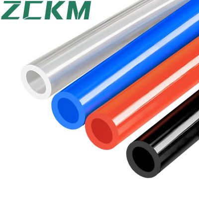 China ZCKM Brand PU4x2.5 Pneumatic Tubing Flexible Pneumatic Polyurethane Air Hoses PU Tube With Black Blue Red Transparent Color for sale