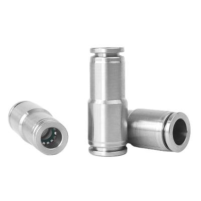 China Material of Construction Shop PG Series Variable Diameter Stainless Steel One Touch Quick Push In Pneumatic Connect Fittings Quick-Grip Coupling for sale