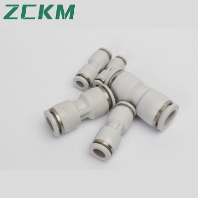 China Building Material Stores PU Series Quick Fittings Directly Type Pneumatic Push In Fittings For Air/Water Hose And Tube Connector for sale