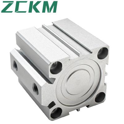 China Industry ZCKM Brand 40 Diameter SDA Series Compact Cylinder Double Acting Slim Type Air Adjustable Pneumatic Standard Cylinder for sale