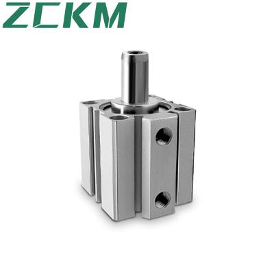 China Industry ZCKM Brand 63 Diameter SDA Series Compact Cylinder Acting Slim Type Dual Air Stroke Adjustable Standard Pneumatic Cylinder for sale